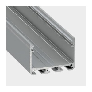 Perfil alum. Linha LUXE Saliente lacado preto 43x30x2000mm