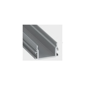 Perfil alum. P/Pavim. 41,9x25,9x3000mm Anodizado STRADA M1
