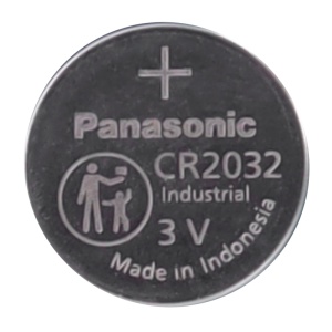 Pilha de botão CR2032 - Panasonic - Lítio Li-MnO2 não recarregável - Tensão 3.0V - Capacidade nominal 240mAh - Compatível com Ajax SpaceControl, Button, HubKit
