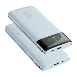 Power Bank VEGER com ecrã digital - Capacidade 20000mAh - Carregamento rápido PD 45W - Entradas 2x USB-C, 1x USB-A e 2x cabo USB-C - Saídas 2x USB-C, 1x USB-A e 2x cabo USB-C - Carregamento simultâneo: 4 dispositivos