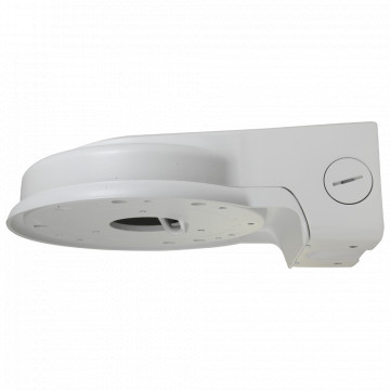 Prise en charge du mur - pour les chambres en dôme - Ajustement pour une utilisation à l'étranger - Couleur blanche - charge maximale 3 kg - Câble Câble