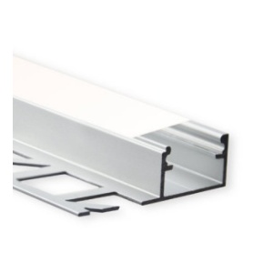 PRO018-A – Projekt-Aluminiumprofil, 2 m, eloxiert. Grau