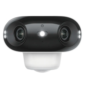 Reolink Argus B740X batteriebetriebene WLAN-Kamera – 8 MP (5120 x 1440) | 180°-Ansicht, Doppelobjektiv – Dual-WLAN/Nachtfarbmodus – PIR-Erkennung von Personen/Fahrzeugen/Haustieren – Zwei-Wege-Audio/MicroSD-Steckplatz – Geeignet für den Außenbereich
