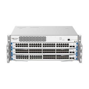 Ruijie Reyee Cloud Managed L3 Core Chassis - Capacidade de comutação do núcleo de 960 Gbps - Servidor DHCP e ligação virtual VCS - Tabela de endereços MAC empresariais de 32 K - Arquitetura robusta com ventilação Hot-Swap - Gestão na nuvem Ruijie Cloud gr