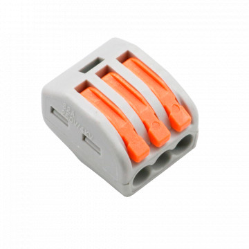 SAFIRE - Connecteur de câble - 1 entrée et 2 sorties - Câblemètre 28 ~ 12AWG - Section 0,08 m² ~ 4 mm² - 10 unités