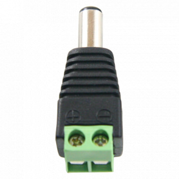 SAFIRE - Connecteur mâle DC - sortie + / 2 bornes - 38 mm (FO) - 13 mm (AN) - 5 g
