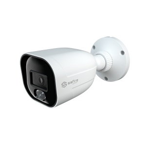 Safire Smart - Câmara IP Bullet gama B1 com luz dupla - Resolução 8 Megapixel (3840×2160) - Lente 2.8 mm | Microfone integrado - IV + LED branco 20~30m - Impermeabilidade IP67 | PoE (IEEE802.3af)