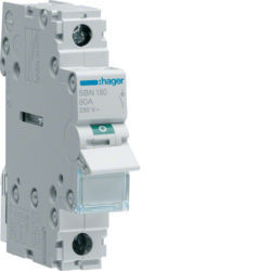 SBN180 - MODULAR SWITCH 1P 80A HAGER EAN: 3250615510242