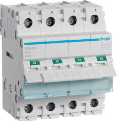 SBN463 - Cambiar Modular 4P 63A HAGER Ean:3250615510235