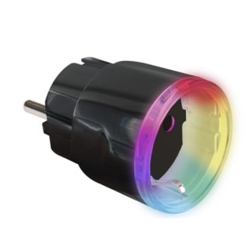SHELLYPLUSPLUGSBLACK - TOMADA INTELIGENTE PRETA WiFI c/Med.Cons.