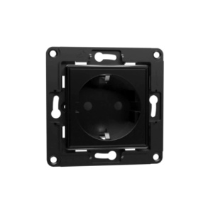 SHELLYWALLSOCKETEUPR - Tomada Schuko 16A 250V - Preto