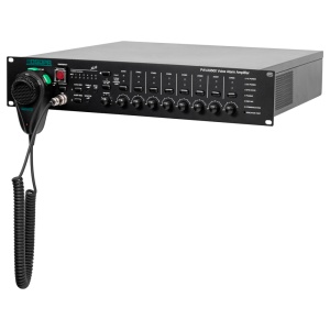 Sistema de emergência - Amplificador de backup - Potencia 500W - 2 Entradas MIC - 4 entradas LINE - Software de gestão