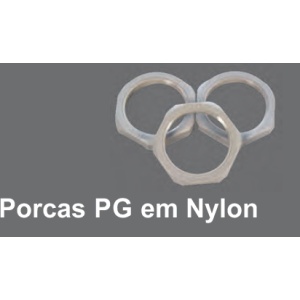 SL-POPP09PT - Porca em Nylon PG9 Preta