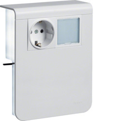 SL201159259016 - Sup. Schuko + LED SL20115, weißer Hager EAN: 4012740018685