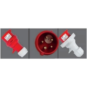 SOFLIGHT - FTI-0152-6-T - Registro Masculino IP 67 16A 3P+N+T 400V Inversión Fase L2 L3