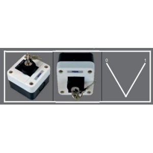 Soflight - SL -CPB01 -CXB142H29 - Box mit 1 Selektor 2 Positionen mit Taste