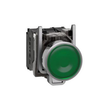 SOFLIGHT - SL-CPB02-BA31 - Botão Pressão Metálico 29mm Verde 1NO