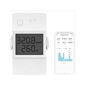 SONOFFPOWR316D - Interruptor Inteligente Wi-Fi c/ medição de energia e display - 16A