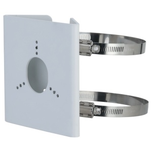 Soporte para poste - Apto para cámaras tipo bala - Aleación de aluminio - 140 mm (Al) x 130,4 mm (Lg) x 45 mm (Fd) - Pasacables