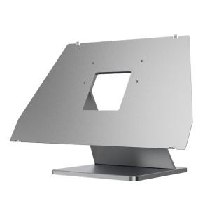Suporte de mesa - Específico para videoporteiros - Compatível com monitor AK-X937 - Orifícios de conexão - Medidas: 235 (Al) x 354 (Lg) x 174 (Fd) mm - Fabricado em alumínio