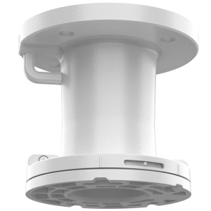 Suporte de tecto - Apto para PTZ - Apto para fixação em poste - Cor branco - Fácil instalação - 105 mm (Altura) x 117 (φ) mm