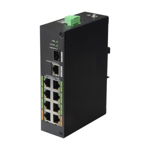 Switch ePoE X-Security - 8 Portas PoE + 1 Uplink RJ45 + 1 SFP - Velocidade 10/100 Mbps - Potência 60 W por porta - Potência máxima total 120 W - Norma IEEE802.3at (PoE) / af (PoE+)
