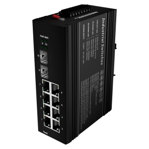 Switch Poa White Brand - Carril Din Assembly - 8 Gigabit Doors + 2 SFP Gigabit - 90W Doors 1 Y 2 / 30W 3-8 / maximum 240W - IEEE802.3AF / AT / BT | Poe/Poe+/Hi -POE - VLAN/STP/RSTP/MSTP/ERPS/SNMP/ACL - Static Lag/IGMP Snooping/DHCP Snoop/802.1x