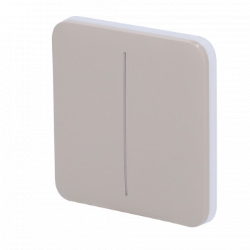 Tactile Panel for Double Light Switch - Compatibility with AJ -Lightcore -23G - LED Retailing - Tactile Panel Without Contact - Oil Color - Ajax - Lightswitch Solobutton