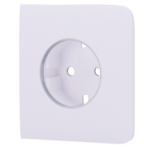 Tampa lateral para ficha de base tipo F - Compatível com AJ-OUTLETCORE-BASIC - Proteção contra poeiras, salpicos, objetos - Sem controlo do consumo - Sem controlo remoto - Cor branco