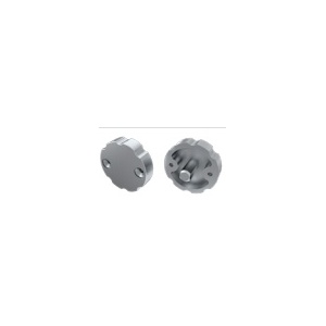 Topo Plastic. Silver c/ regulação P/Perfil COSMO