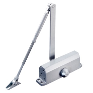 Türschließer - Zum Öffnen nach links oder rechts - Metallisches Material - Türen bis 85 kg - Zwei Schließgeschwindigkeiten - 68 (Al) x 44,5 (Fo) x 206 (An) mm