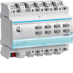 TYA608C - Actor Bin./EST. 8 canaux 16 KNX-S HAGER EAN: 3250616059726