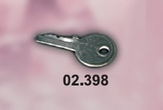 Viseu Framewood Metallic Key für ITED Lock 02.398