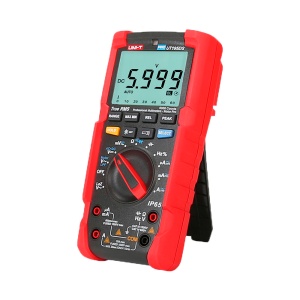 Vrai RMS - IP65 et résistant aux chutes 2 M - DC et AC jusqu'à 1000V / 20A - Lantern intégré - Mesure de résistance, capacité et fréquence - Buzzer pour le test de continuité
