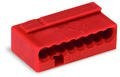 WAGO - Micro Push Wire Ligador {0.6-0,8 mm '| Rouge | 8 conducteurs | Réf. 243-808