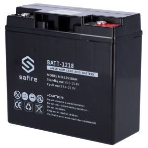 Wiederaufladbarer Akku – AGM-Blei-Säure-Technologie – Spannung 12 V – Kapazität 18 Ah – 168 x 181 x 77 mm / 5600 g – für Backup oder direkte Verwendung