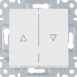 WL0310 - luminoso - Conmutado. doble p/ víveres, blanco HAGER Ean:8694407000378