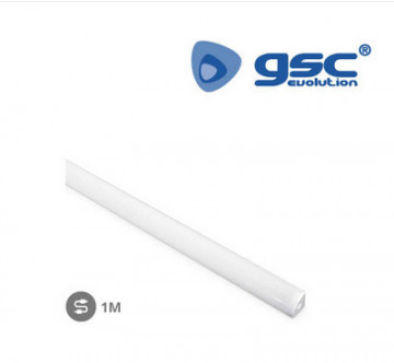 001501544 - 8433373015449Lichtdurchlässiges abgewinkeltes Aluminiumprofil 1M