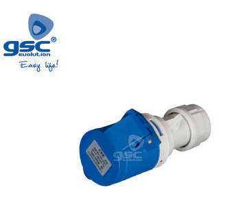 002300334 - 84360219433347 Airplay Cetac 3p (2p+T) 16A IP44 BLUE