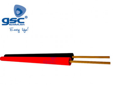 003902905 - 8433373029057 PVC 100m Audio Parallel Cable Red (2x1.0mm)