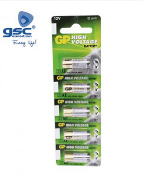 009000176 - 4891199011504Blister de 5 pilhas alcalinas GP 27A 12V