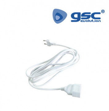 100500002 - 843373031951Extension (2x0,75 mm) 5m blanc