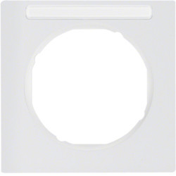 10112279 - R.3 - marco x1 p.-etiqueta, blanco HAGER Ean:4011334393023