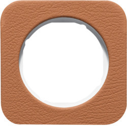 10112369 - R.1 - marco x1, Piel natural/blanco HAGER Ean:4011334412960