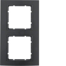 10123005 - B.3 - quadro x2, preto/antracite HAGER EAN:4011334371588