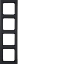 10146096 - Q.3 - marco x4, antracita HAGER Ean:4011334385721