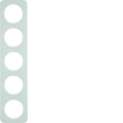 10152109 - R.1 - marco x5 Vaso, blanco HAGER Ean:4011334392880