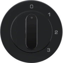 1096204500 - R.1/R.3 - botón giratorio 0-1-2-3, negro HAGER Ean:4011334508168