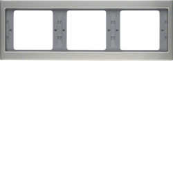 13737004 - K.5 - quadro x3 horiz., inox HAGER EAN:4011334281993