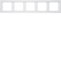 13937009 - K.1 - quadro x5 horiz., branco HAGER EAN:4011334263357